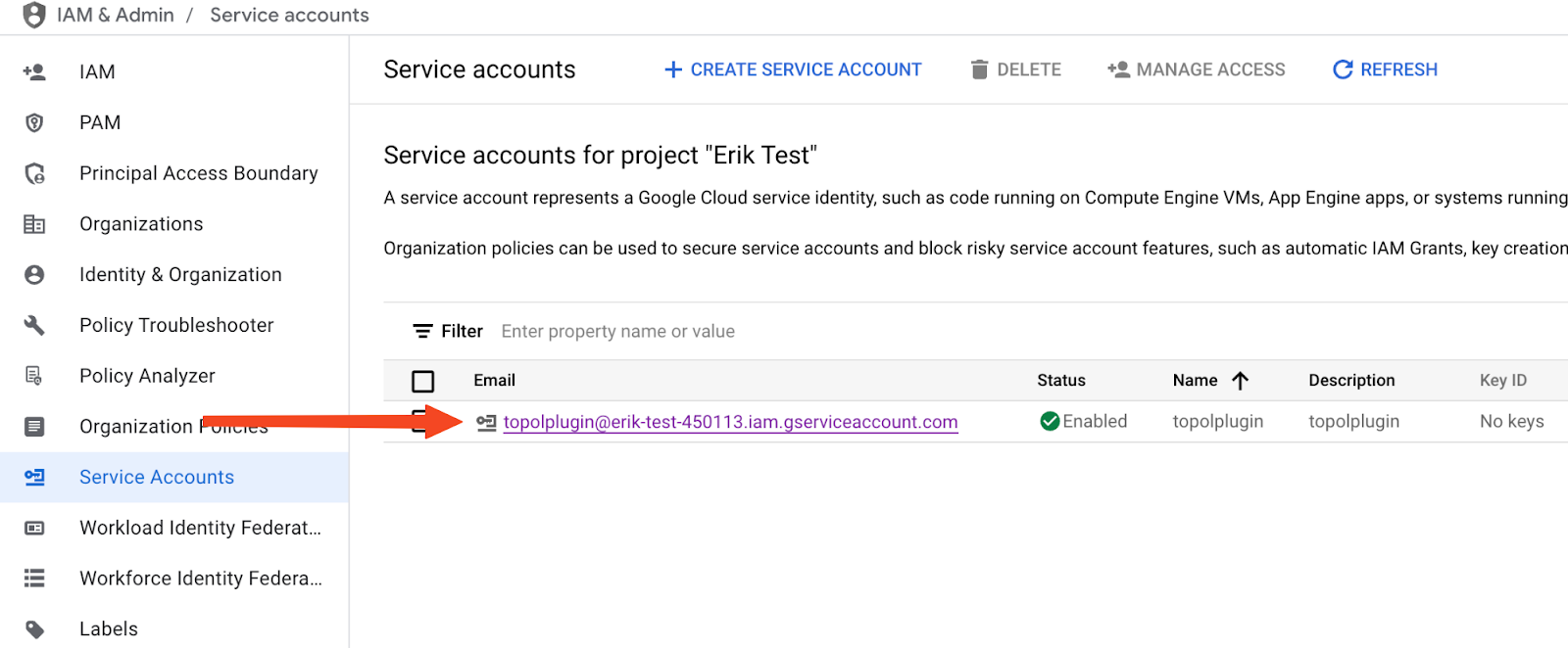 Select Storage Admin role Select Storage Admin role